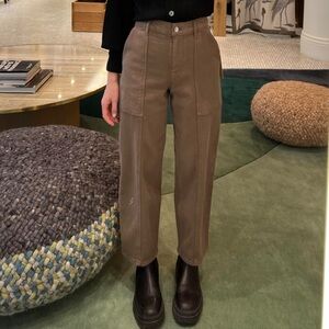 Aritzia Wilfred Free Unfurl Pant in GD Deep Taupe Aritzia Barrel Jeans Size 2